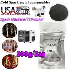 Cold Spark Machine Ti Powder 200g Bag 2-5M Range Stage Effect Outdoor/Indoor