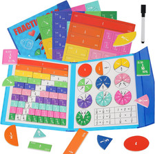 Magnetic Fraction Demonstration Book, Magnetic Fraction Educational Puzzle with