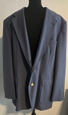 Men's Navy Blue Blazer with Gold Buttons