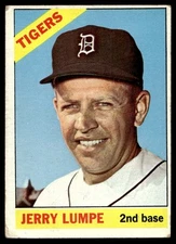1966 Topps #161 Jerry Lumpe Detroit Tigers VG-VGEX wrinkle 