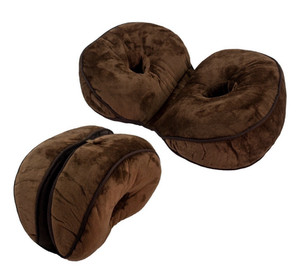 Ergonomic Donut Seat Cushion for Posture Support Pillow, Brown