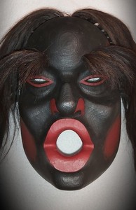 Northwest Coast, Dzunukwa / Tsonokwa vintage mask