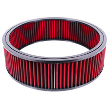 14x4 Round Air Cleaner Filter Element High Flow Washable Reusable Red