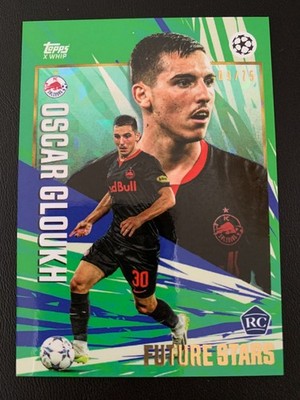 2023-24 Topps x Whip Gold UCC Green Future Stars RC Oscar Gloukh ed/75 SALZBURG