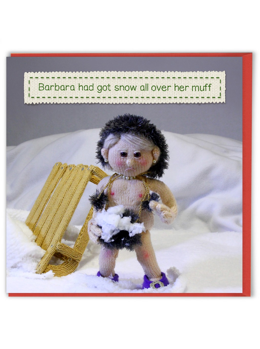 Funny Christmas Card Nudinits Witty Amusing Cheeky Humour Novelty Joke