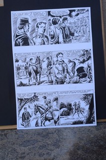 Captain Miki B. Birago original board approx 22x33cm