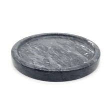 Natural Marble Tray, Circular Marble Stone Decorative Tray for Counter  Jewelr...
