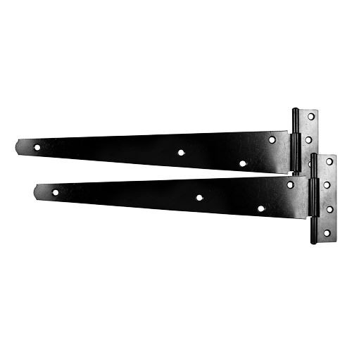 Timco - Pair of Medium Tee Hinges - Black (Size 14"" - 1 Each)