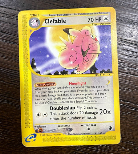 Nintendo Clefable 41/165 Expedition Base Set 2002 Eng Rare Holo Stage 1 70HP