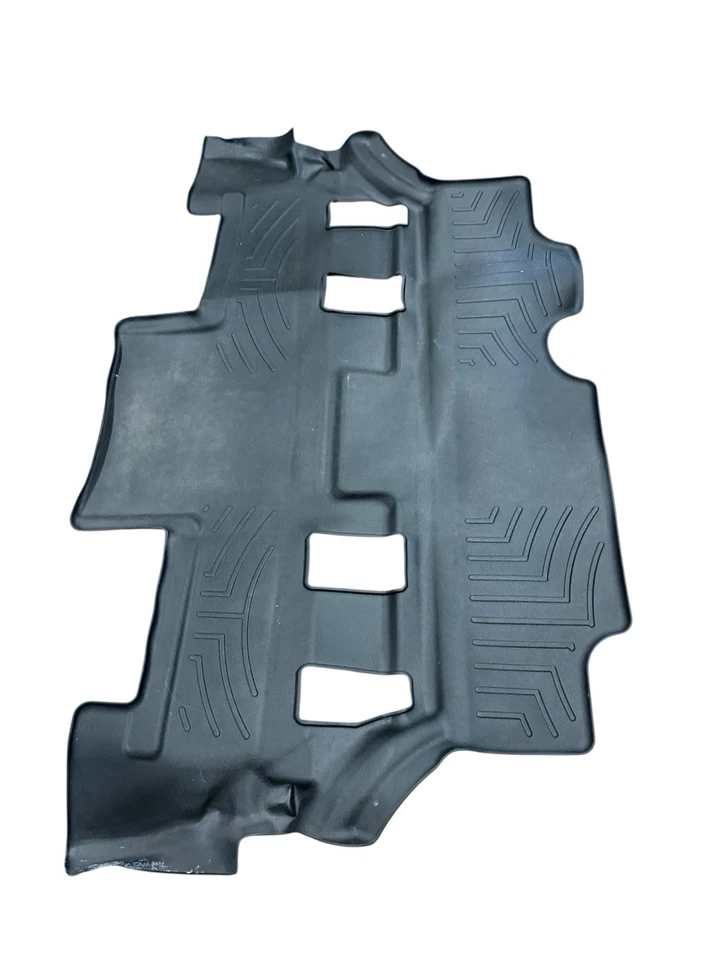 Juego completo de alfombrillas WeatherTech FloorLiner para GMC Yukon 2015-2020 negras usadas Foto 3 de 4