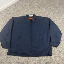 VTG Red Kap Work Jacket Mens XXL Blue Mechanic Quilt Lined Jacket 90s Talon Zip