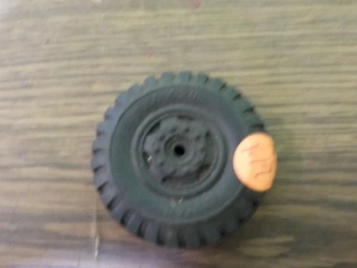 vintage marx willy jeep one solid rubber tires 11.00x20 for parts