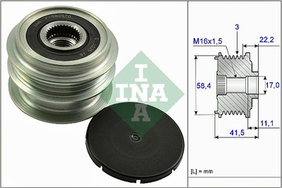 Schaeffler INA 535 0269 10 Generatorfreilauf für DACIA,RENAULT
