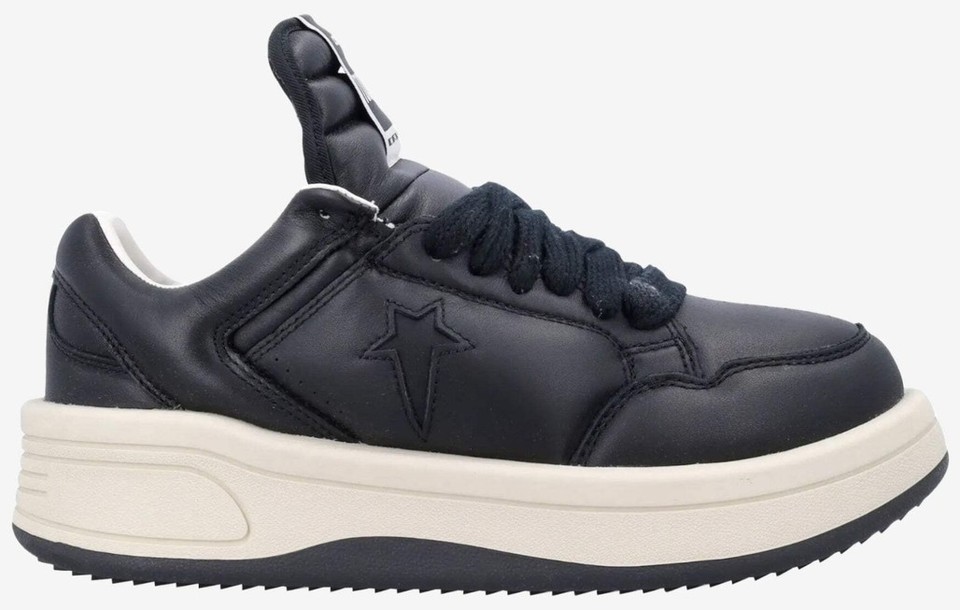 Converse x Rick Owens DRKSHDW TURBOWPN Low Black Cloud Cream for