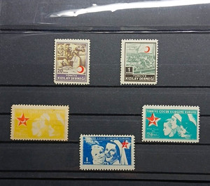 Turkey Stamps  1953/55  Red Crescent  MH