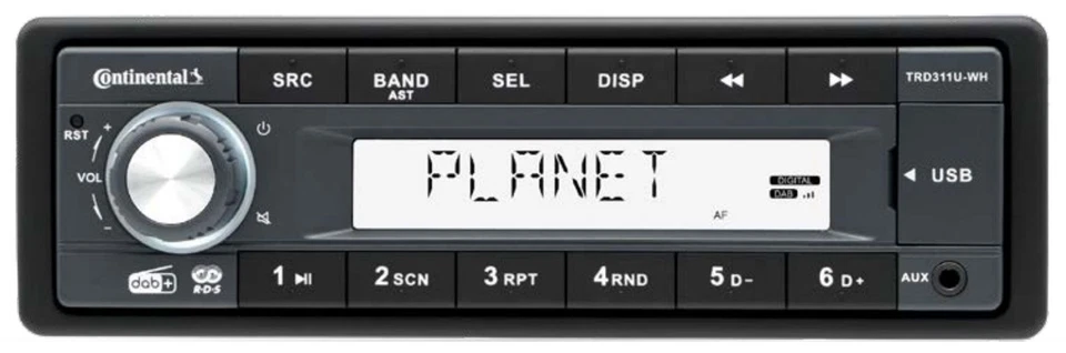 Continental MP3 AUX USB DAB 1DIN Autoradio für BMW 5er (E39) X5 (E53) Quadlock - Bild 2 von 4