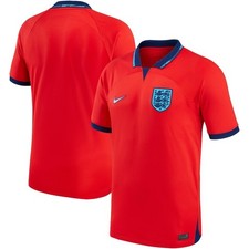 Nike England Away Breathe Stadium Red 2022/23 Soccer Jersey