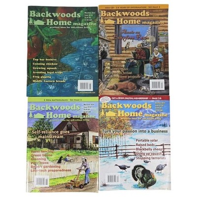 Self-Reliance Backwoods Home Magazine 4 Homesteading Gardening 2012-2014