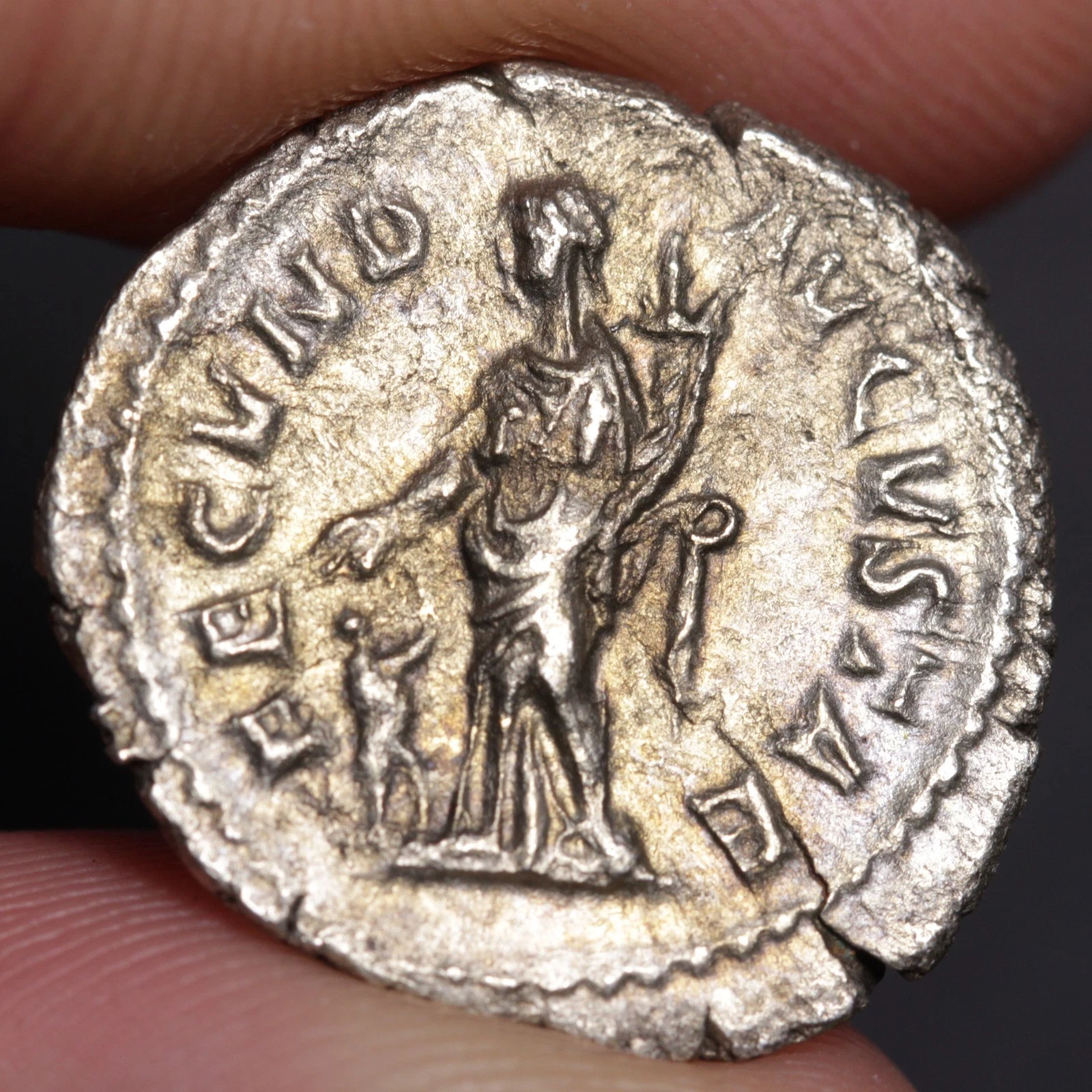 Julia Mamaea Denarius Ancient Roman Empire Silver Denarius 225AD