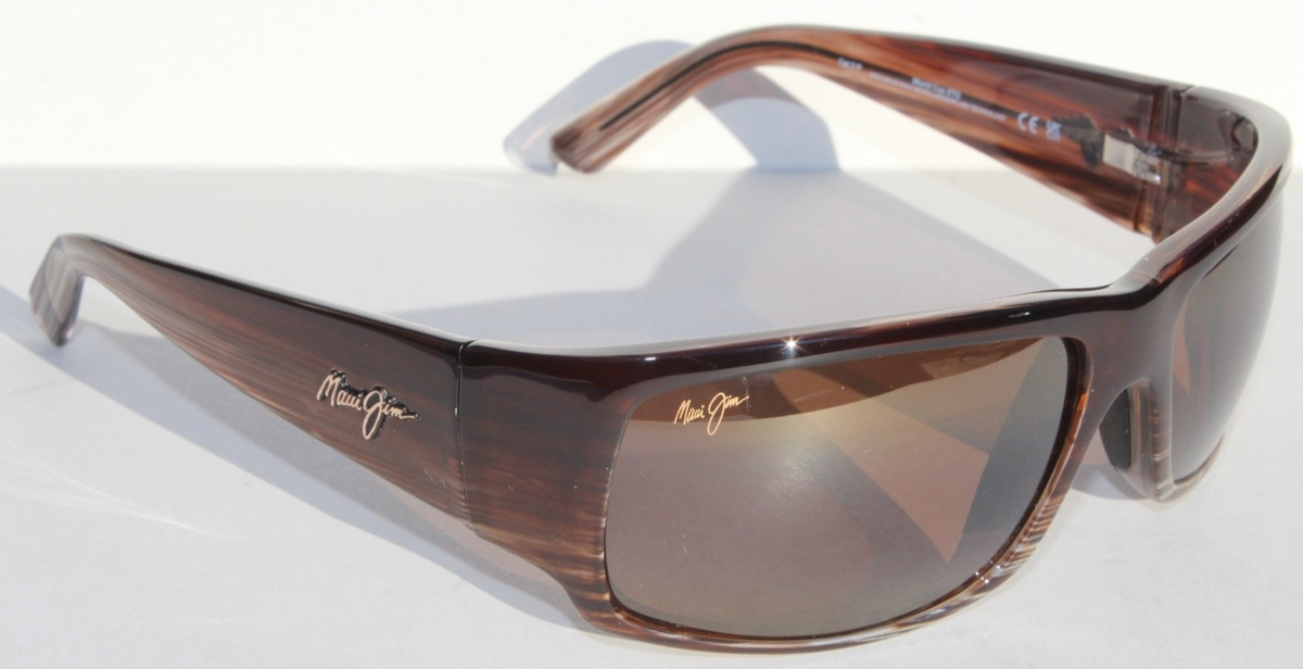 MAUI JIM World Cup POLARIZED Sunglasses H266-01 Choco Stripe Fade