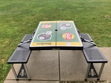 PICNIC TIME NFL Pittsburgh Steelers Picnic Table Portable Folding Table