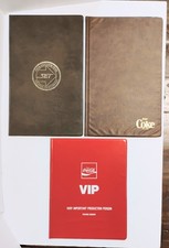 3 Vintage Coca Cola Notebooks/Folders VIP Space Execution Team