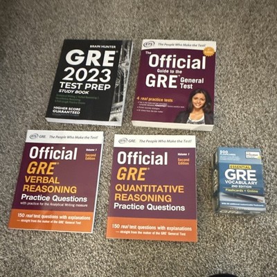 ETS Official GRE 2023 Study Guide Set w/ Verbal & Quant Practice, 2nd Ed