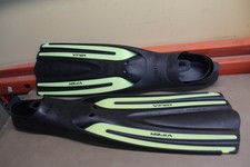 Pre-Owned Oceanic Viper 2 Full Foot Dive Fins - Neon Yellow - US 9-10