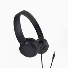 Target Kids Wired Headphones Volume Limited 85dB Foldable 3.5mm Jack Black
