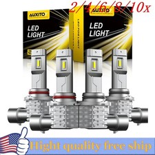 AUXITO Combo 4 9005 9006 LED Headlight Kit bulb High Low Beam White 80000LM 4/8X