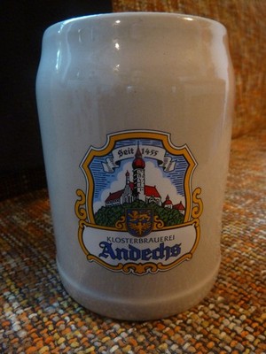 Andechs Klosterbrauerei Bierglas Krug Seidel Steinzeugkrug 0,7l Krug