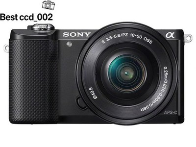 Good Condition Sony Alpha A5000 Mirrorless Digital Camera 16-50mm Lens Tested SD