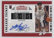 2019 Panini Contenders Draft Picks College Ticket Jalen McDaniels #84 Auto 0u7