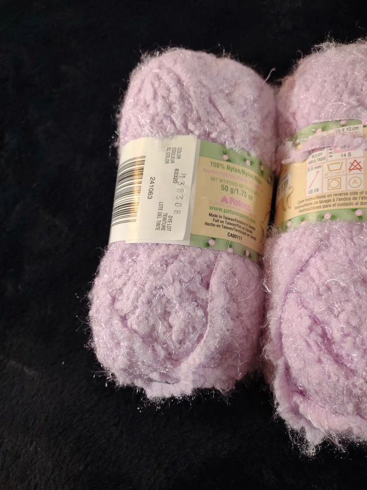 Nuevas tres madejas pequeñas patones be mine madejas de hilo - precioso lila Foto 4 de 4