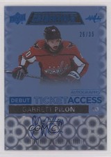 2021-22 Credentials Debut Ticket Access Autos Blue 26/35 Garrett Pilon Auto 0k0r