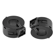 10 PCS 15mm Ferrite Cores Ring Clip-On RFI EMI Filter Cable Clip Black