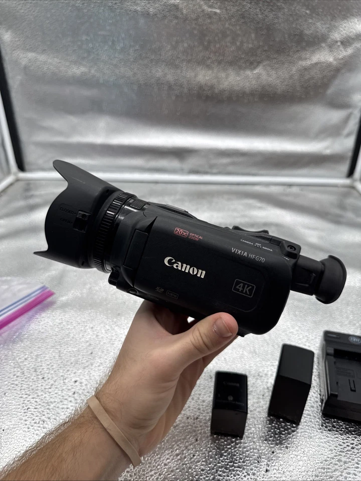 Canon Vixia HF G70 4K UHD Camcorder - Black - Image 3 of 4