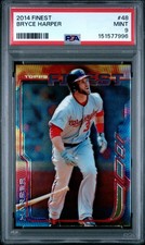 2014 TOPPS FINEST #48 BRYCE HARPER PSA 9