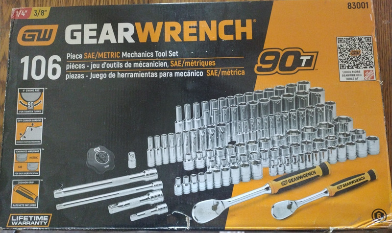1/4 in. and 3/8 in. Drive 6-Point Standard and Deep SAE/Metric 90-Tooth Ratchet