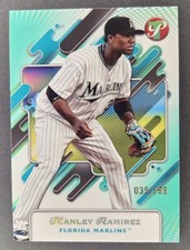 Hanley Ramirez | 2025 Topps Pristine | #104 Aqua Refractor /199 | NM Marlins