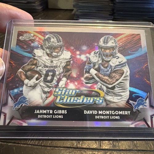 2025 Topps Cosmic Chrome - Star Clusters Jahmyr Gibbs, David Montgomery #SC-9