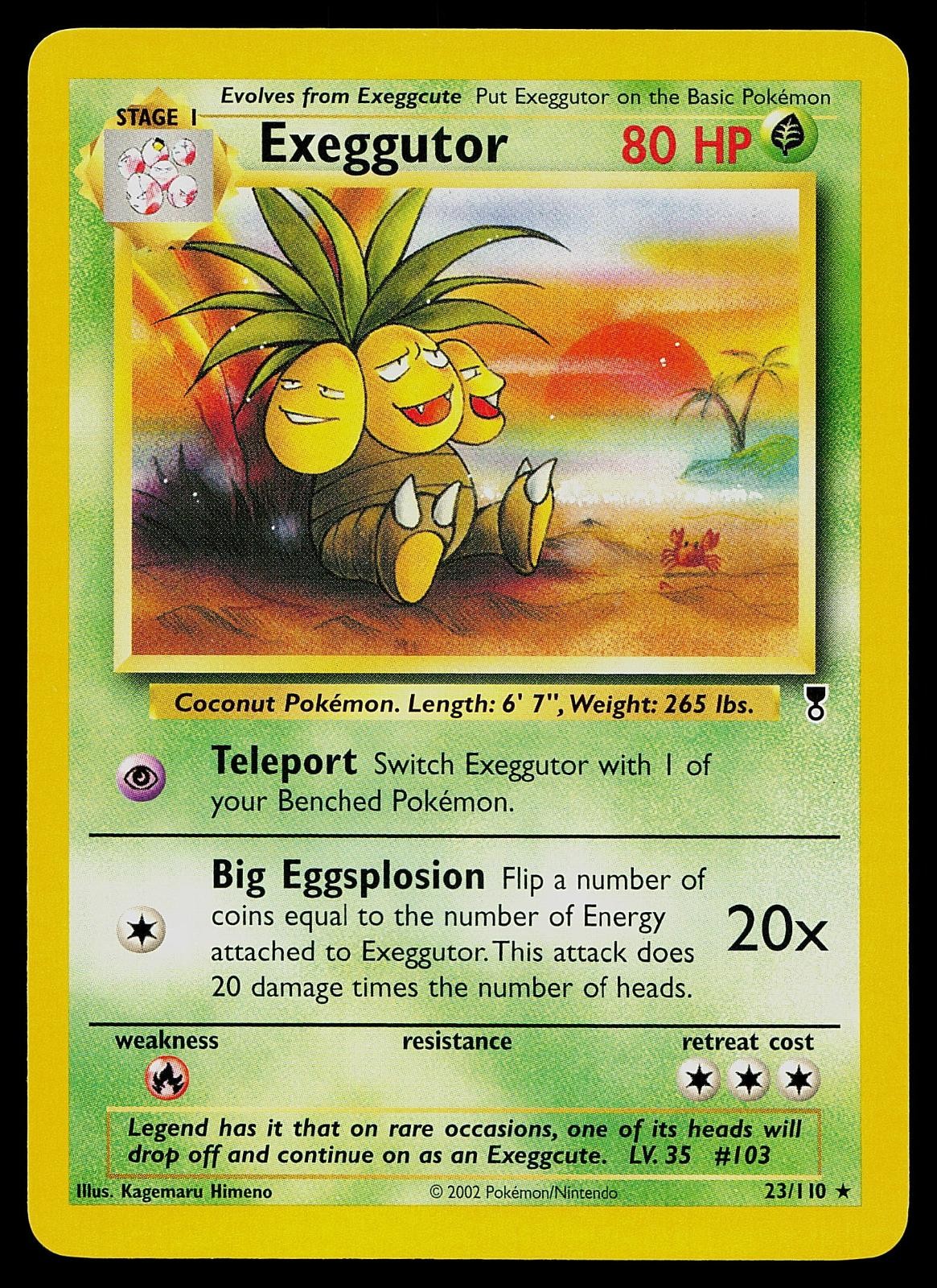 Pokemon Card - Exeggutor Legendary Collection 23/110 Rare