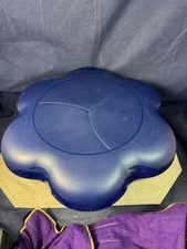 Tupperware Chip n Dip Open House Serving Tray Set 4624A-1 Blue - 3 Pcs