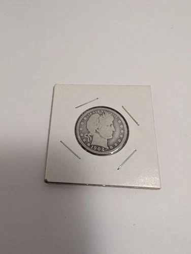 1902 Barber Silver Quarter