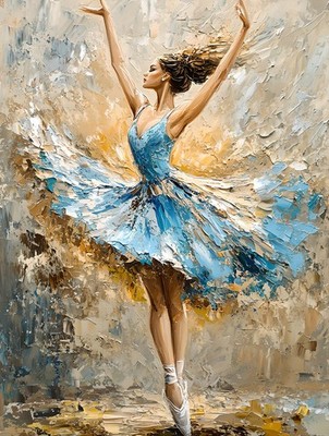 Ballet Dancer Figures Abstract Home Decor Wall Art Canvas Prints Painting 226
