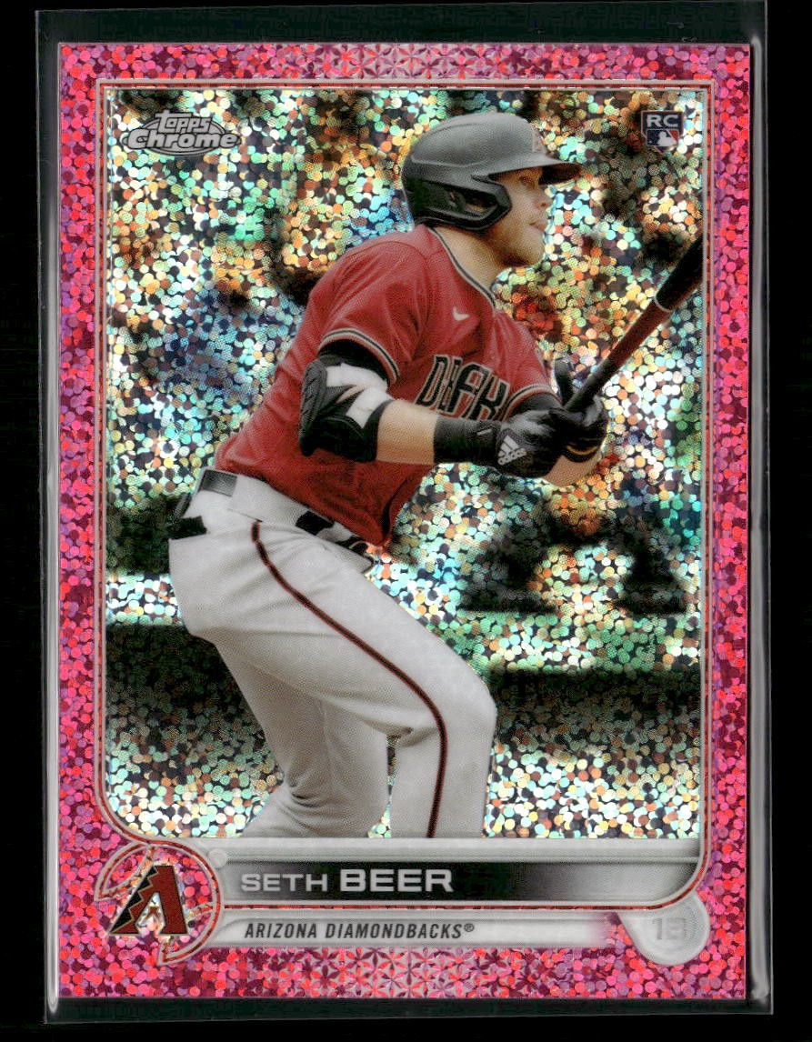 2022 Topps Chrome #186 Seth Beer Magenta Speckle Refractor #/350