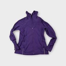 Purple Brooks Running Athletic Hooded Packable Lightweight Jacket Women's Medium