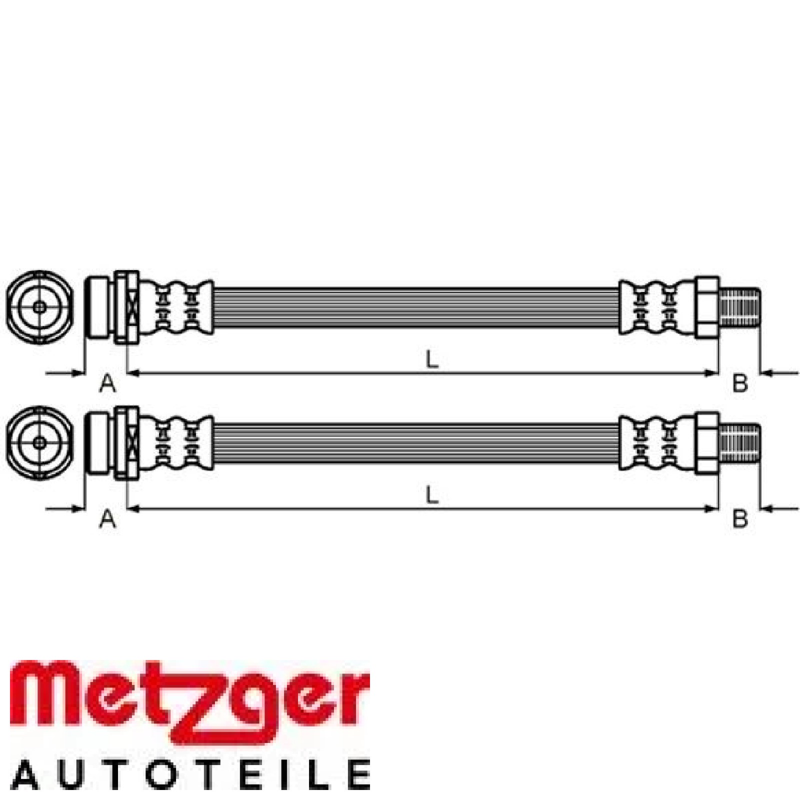 Original METZGER AUTOTEILE Bremsschlauch 4111036 für Ford - Bild 4