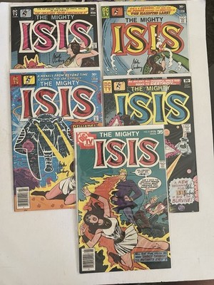 Isis #2,3,4,5 & 8 (DC Comics 1977) All Signed by Mike Vosburg