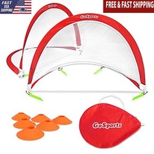 Portable Soccer Goals Set of 2 Instant Setup Training Cones Carrying Case New